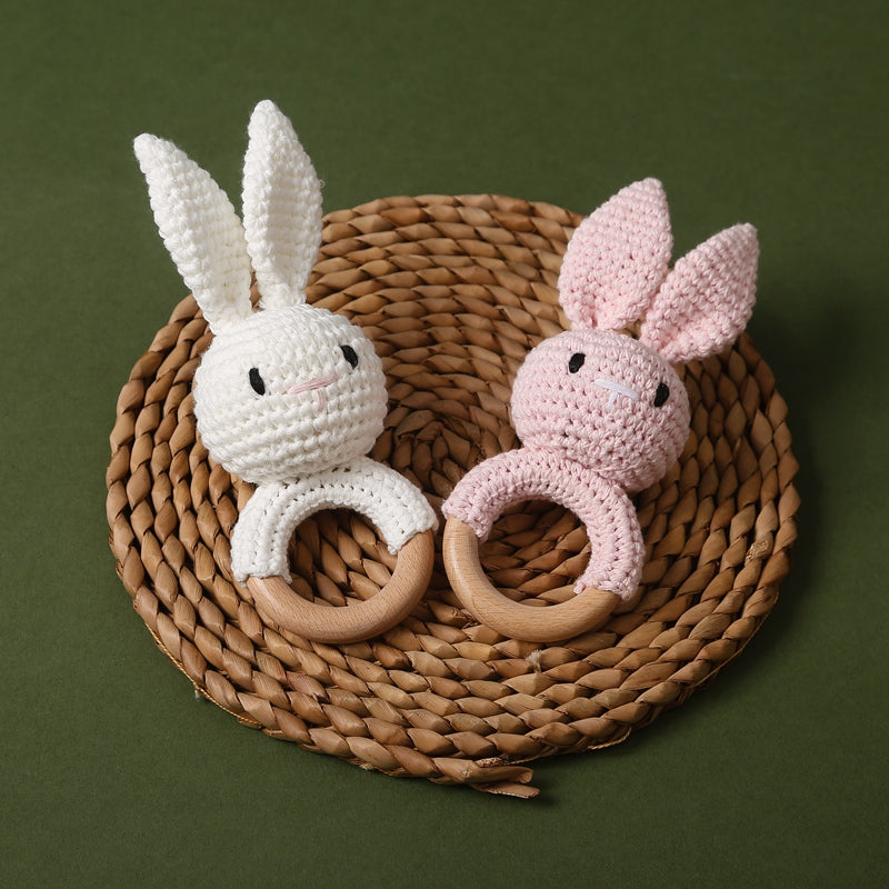Hochet bébé crochet lapin