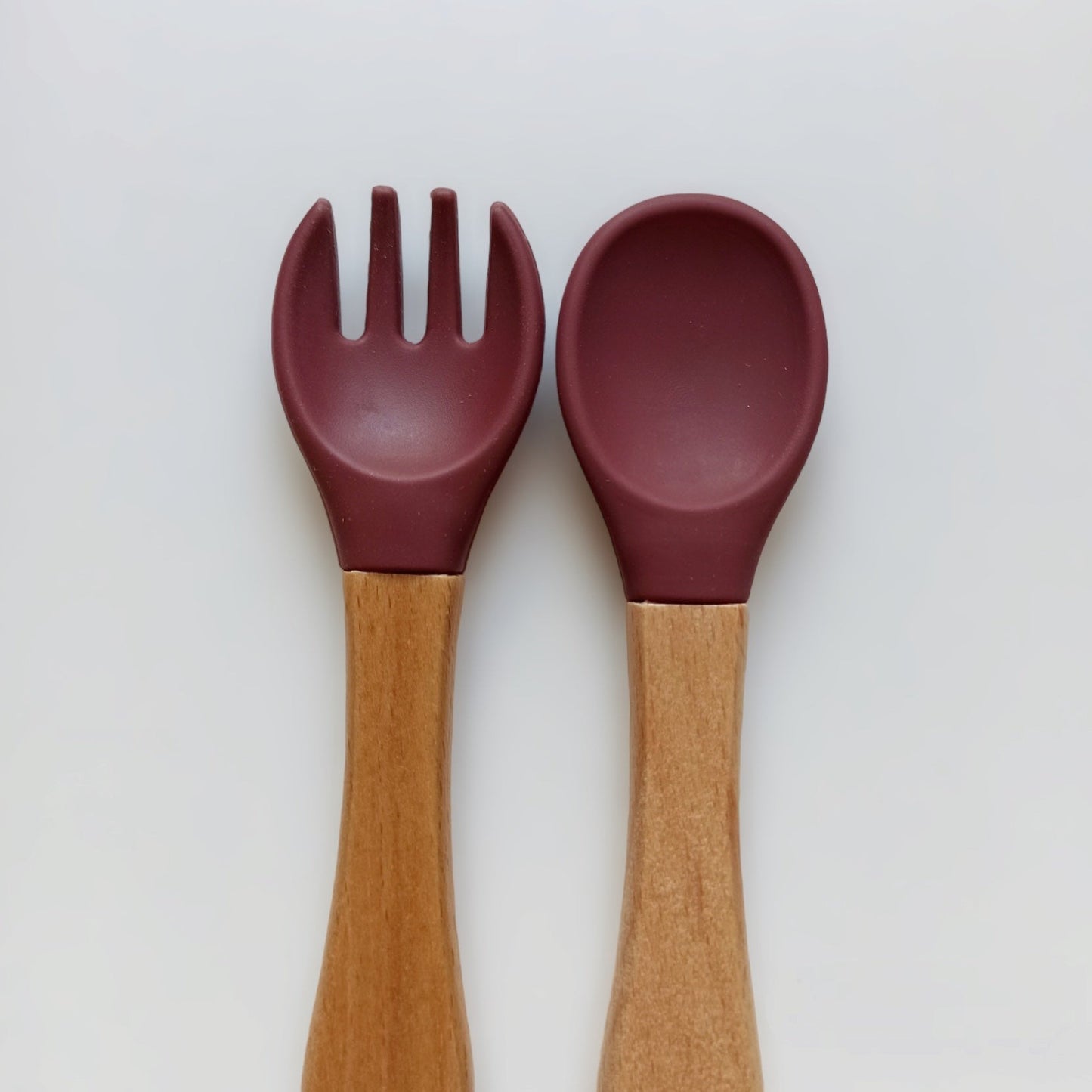 Couverts en bois et silicone personnalisés