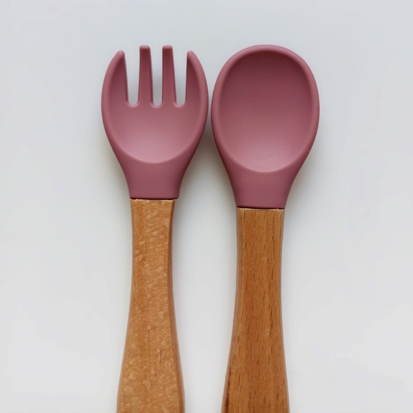 Couverts en bois et silicone personnalisés