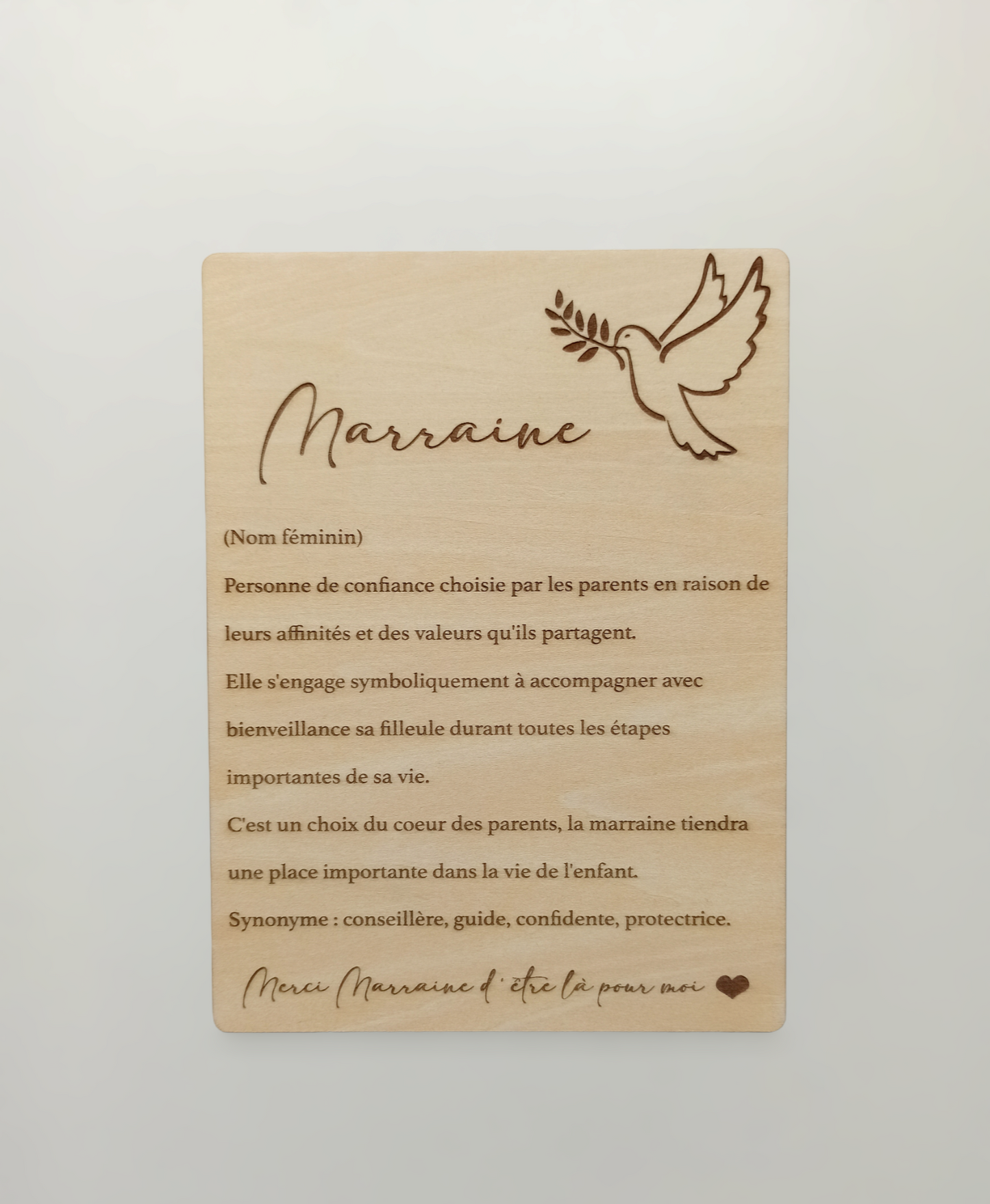 Carte Bois Colombe Parrainage