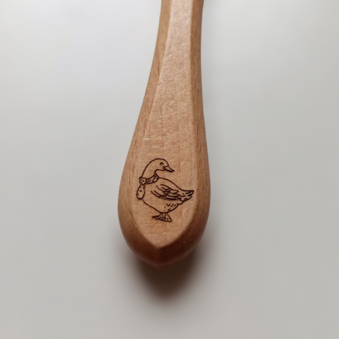 Couverts en bois et silicone personnalisés