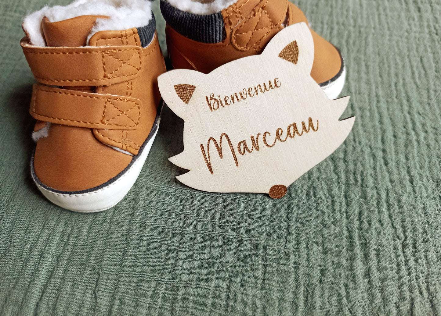 Carte Bienvenue Bébé Renard