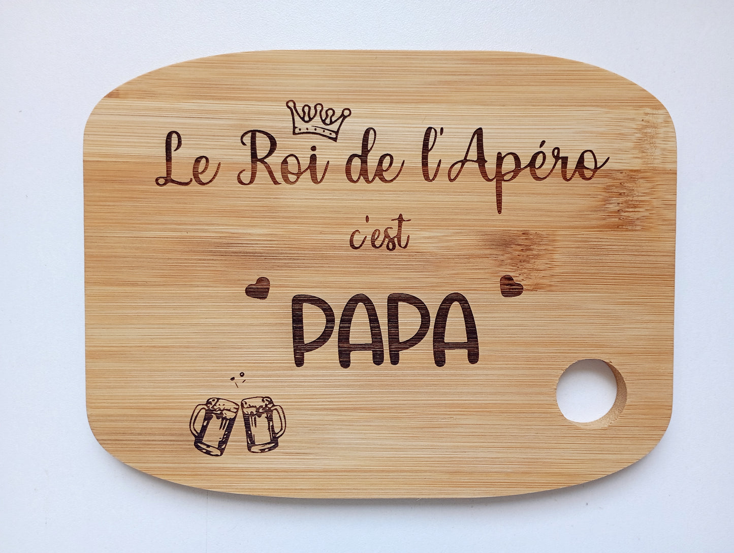 Planche à découper Le roi de l'apéro
