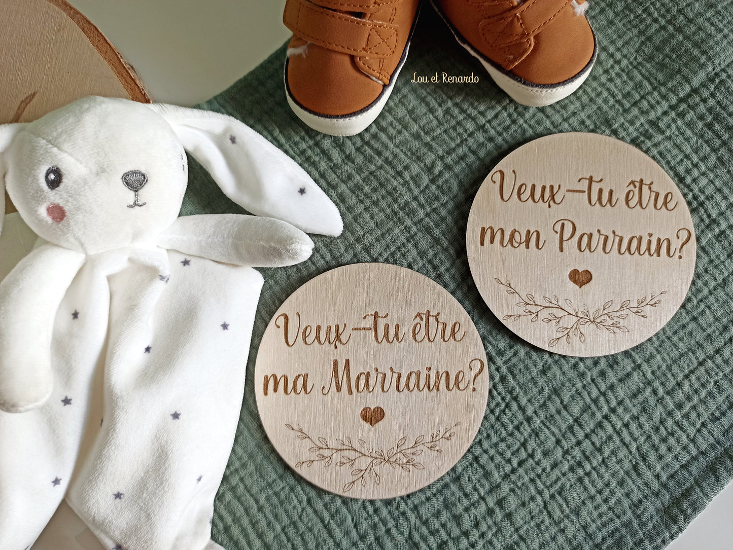 Carte Bois Fleurs Marraine
