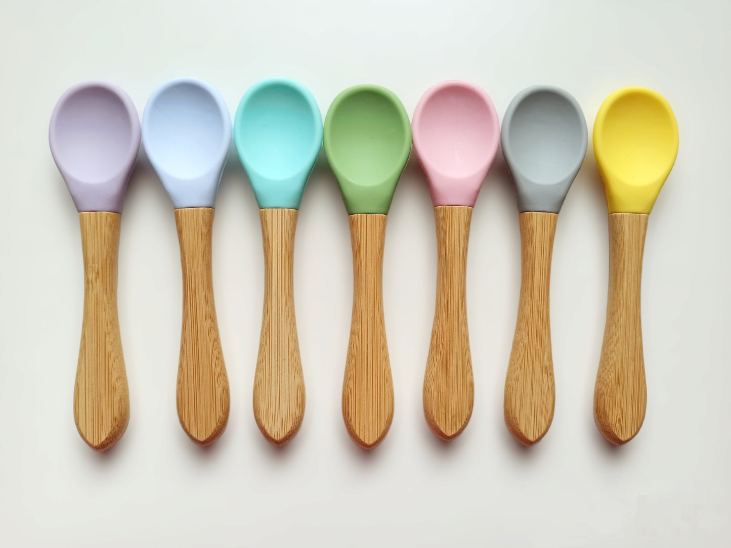 Personalized wooden and silicone spoons