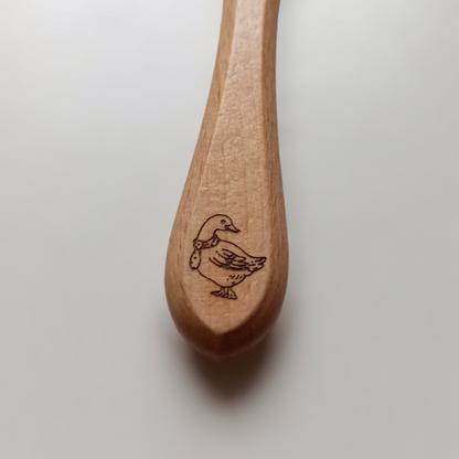 Couverts en bois et silicone personnalisés